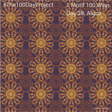 The 100 Day Project - Day 28 of My "1 Motif 100 Ways" Pattern Series