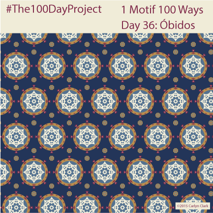 The 100 Day Project - Day 36 of My "1 Motif 100 Ways" Pattern Series