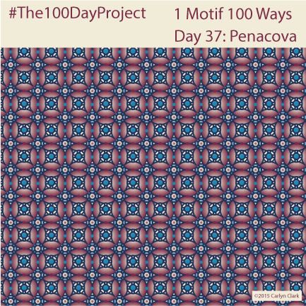The 100 Day Project - Day 37 of My "1 Motif 100 Ways" Pattern Series