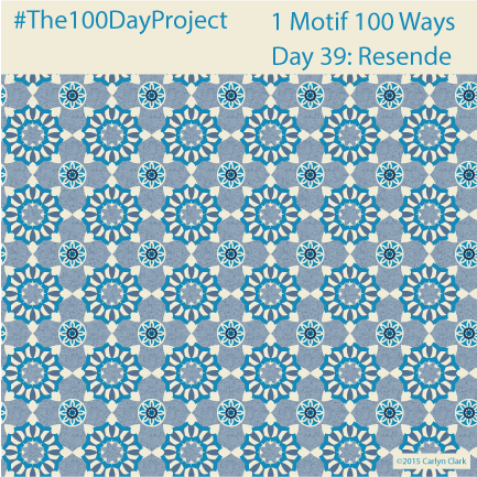 The 100 Day Project - Day 39 of My "1 Motif 100 Ways" Pattern Series