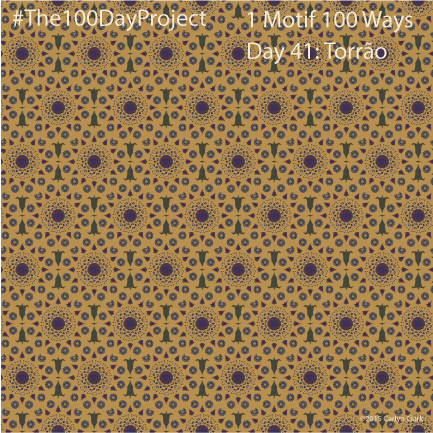 The 100 Day Project - Day 41 of My "1 Motif 100 Ways" Pattern Series