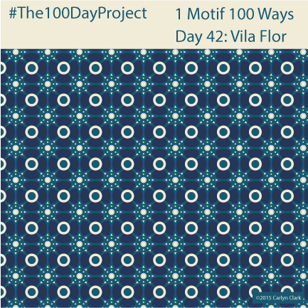 The 100 Day Project - Day 42 of My "1 Motif 100 Ways" Pattern Series