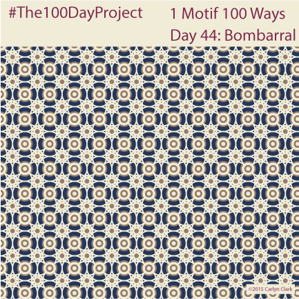 The 100 Day Project - Day 44 of My "1 Motif 100 Ways" Pattern Series