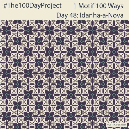 The 100 Day Project - Day 48 of My "1 Motif 100 Ways" Pattern Series