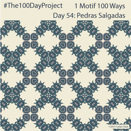 The 100 Day Project - Day 54 of My "1 Motif 100 Ways" Pattern Series