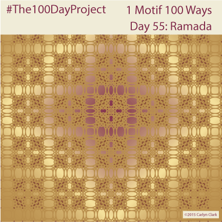 The 100 Day Project - Day 55 of My "1 Motif 100 Ways" Pattern Series