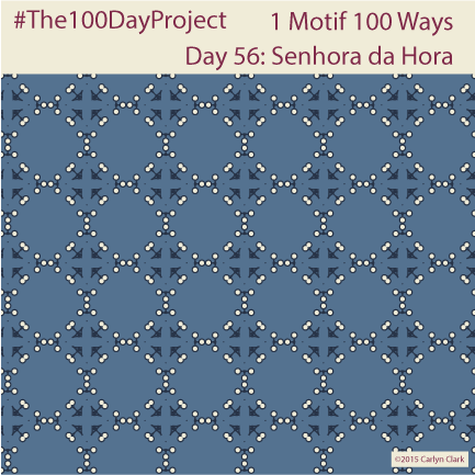 The 100 Day Project - Day 56 of My "1 Motif 100 Ways" Pattern Series