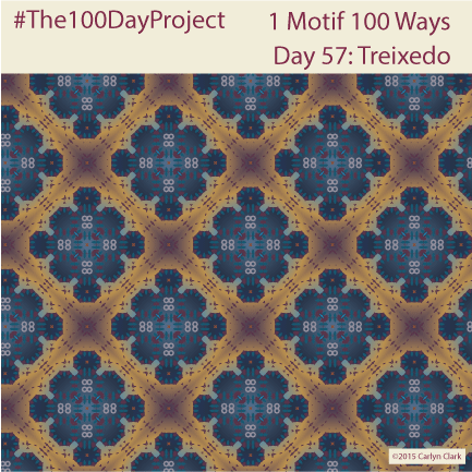 The 100 Day Project - Day 57 of My "1 Motif 100 Ways" Pattern Series