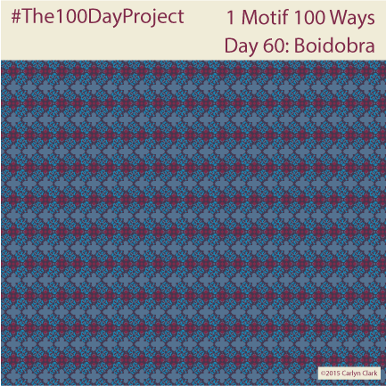The 100 Day Project - Day 60 of My "1 Motif 100 Ways" Pattern Series