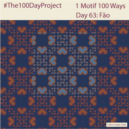 The 100 Day Project - Day 63 of My "1 Motif 100 Ways" Pattern Series
