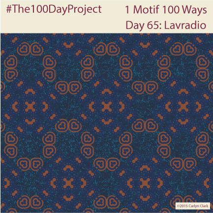 "Lavradio ", by Carlyn Clark of "The 1 Motif 100 Ways" series for day 65 of "The 100 Day Project"
