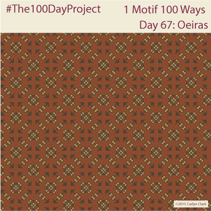 The 100 Day Project - Day 67 of My "1 Motif 100 Ways" Pattern Series