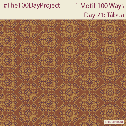 The 100 Day Project - Day 71 of My "1 Motif 100 Ways" Pattern Series