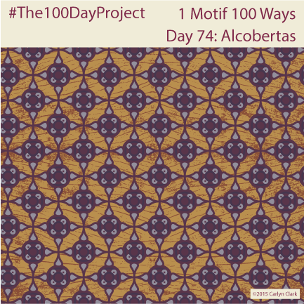 The 100 Day Project - Day 74 of My "1 Motif 100 Ways" Pattern Series