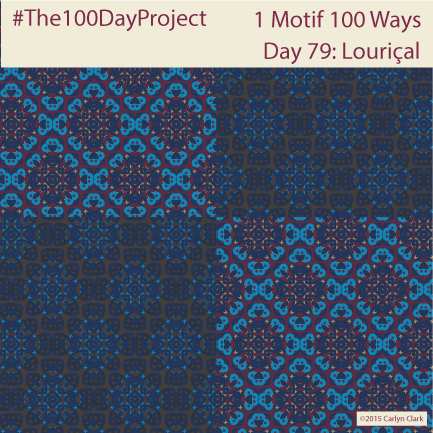 The 100 Day Project - Day 79 of My "1 Motif 100 Ways" Pattern Series