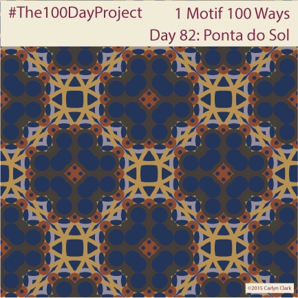 The 100 Day Project - Day 82 of My "1 Motif 100 Ways" Pattern Series