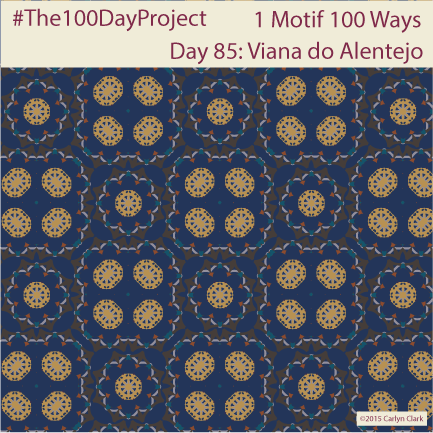 The 100 Day Project - Day 85 of My "1 Motif 100 Ways" Pattern Series