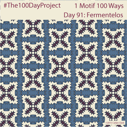 The 100 Day Project - Day 91 of My "1 Motif 100 Ways" Pattern Series