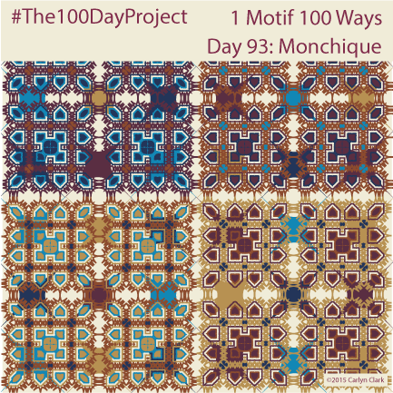 The 100 Day Project - Day 93 of My "1 Motif 100 Ways" Pattern Series
