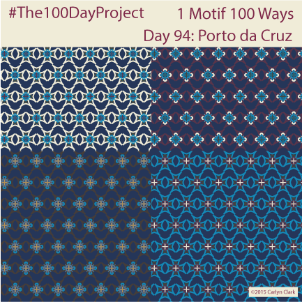 The 100 Day Project - Day 94 of My "1 Motif 100 Ways" Pattern Series
