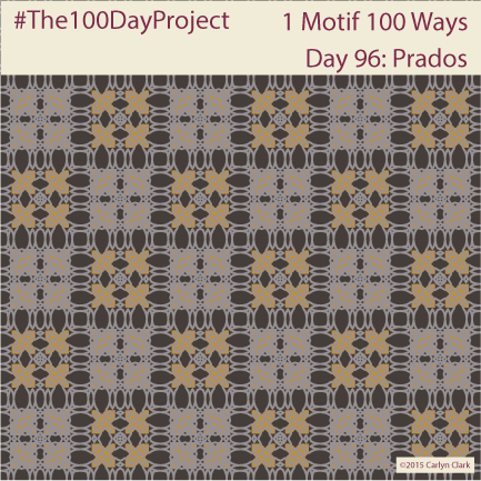 The 100 Day Project - Day 96 of My "1 Motif 100 Ways" Pattern Series
