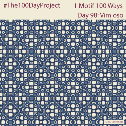 The 100 Day Project - Day 98 of My "1 Motif 100 Ways" Pattern Series