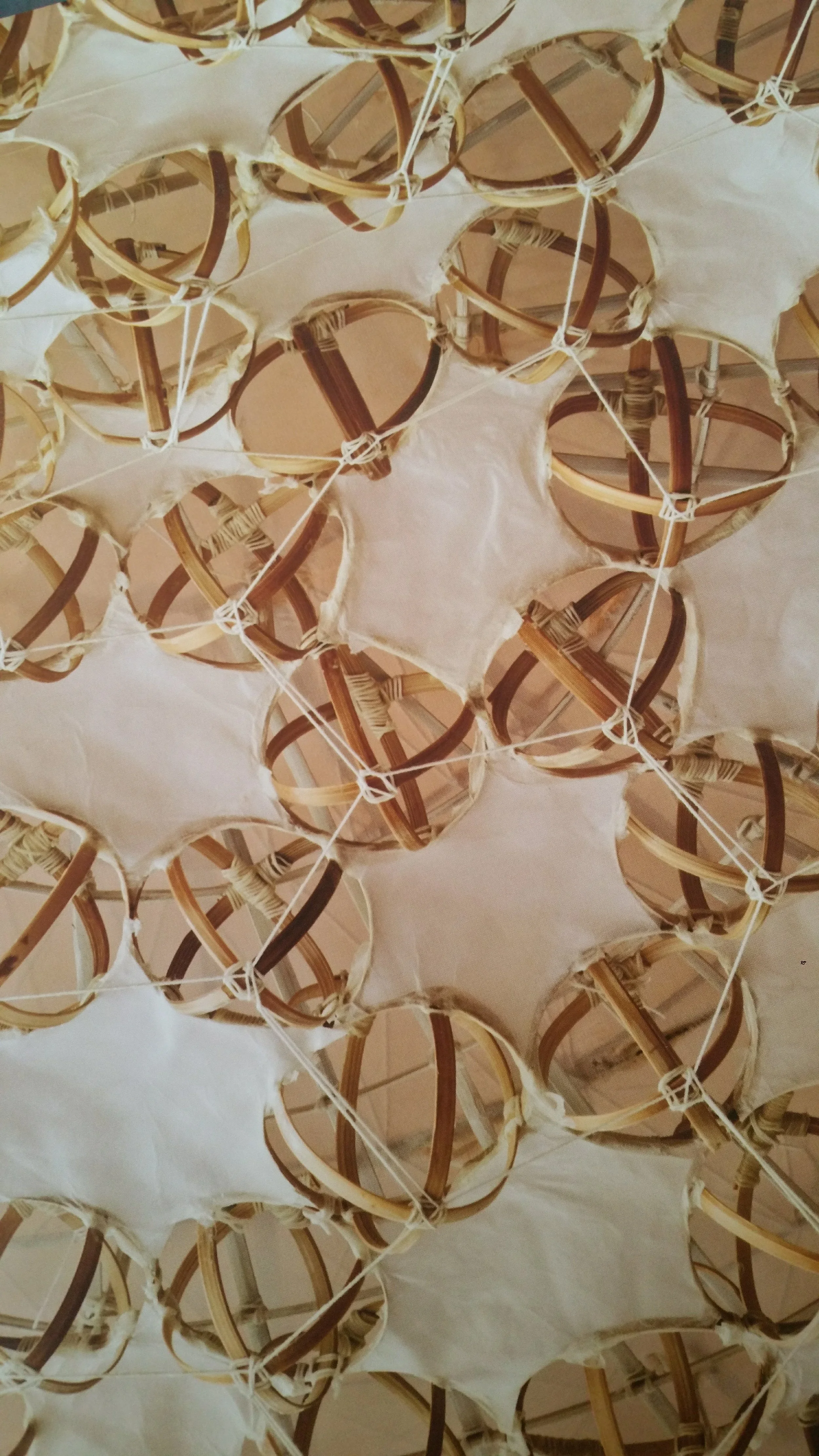 Paper and Bamboo Lamp Detail