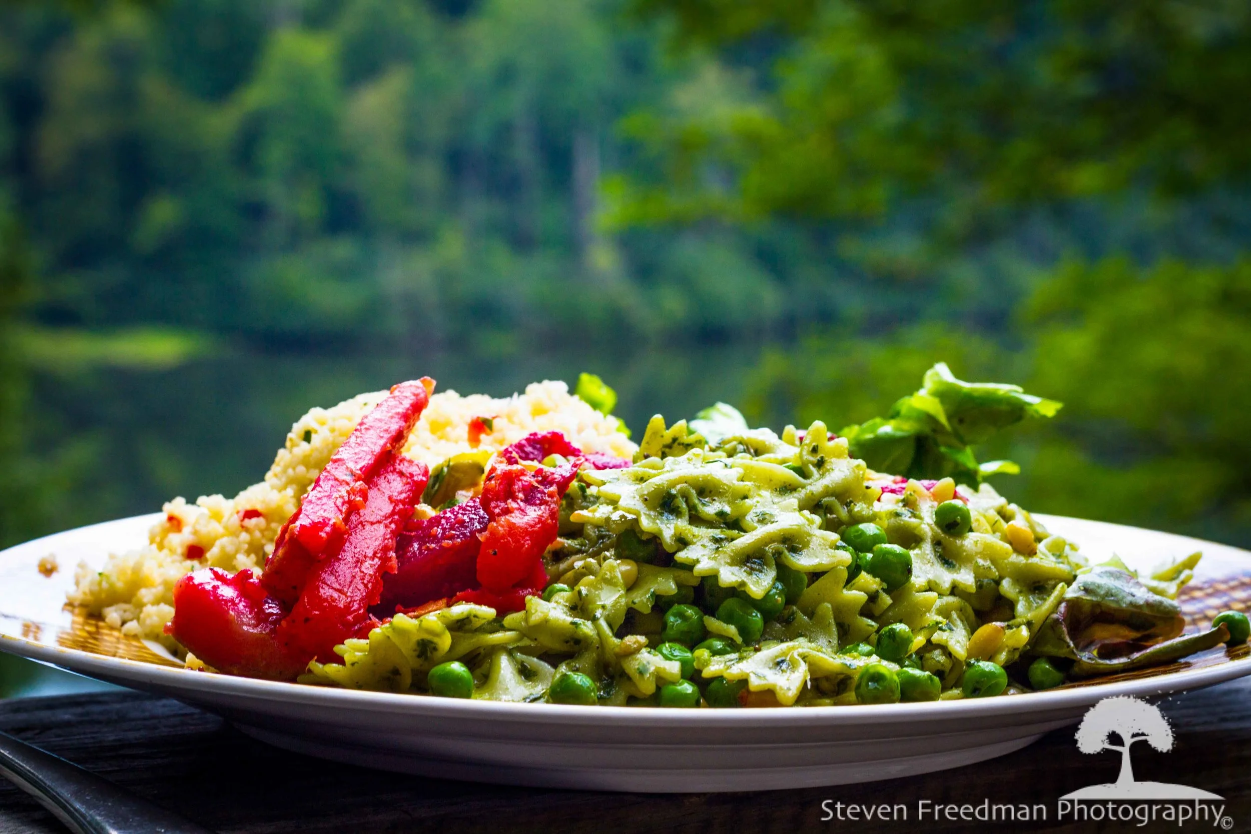 Chef Liam's bow tie pasta pesto salad 