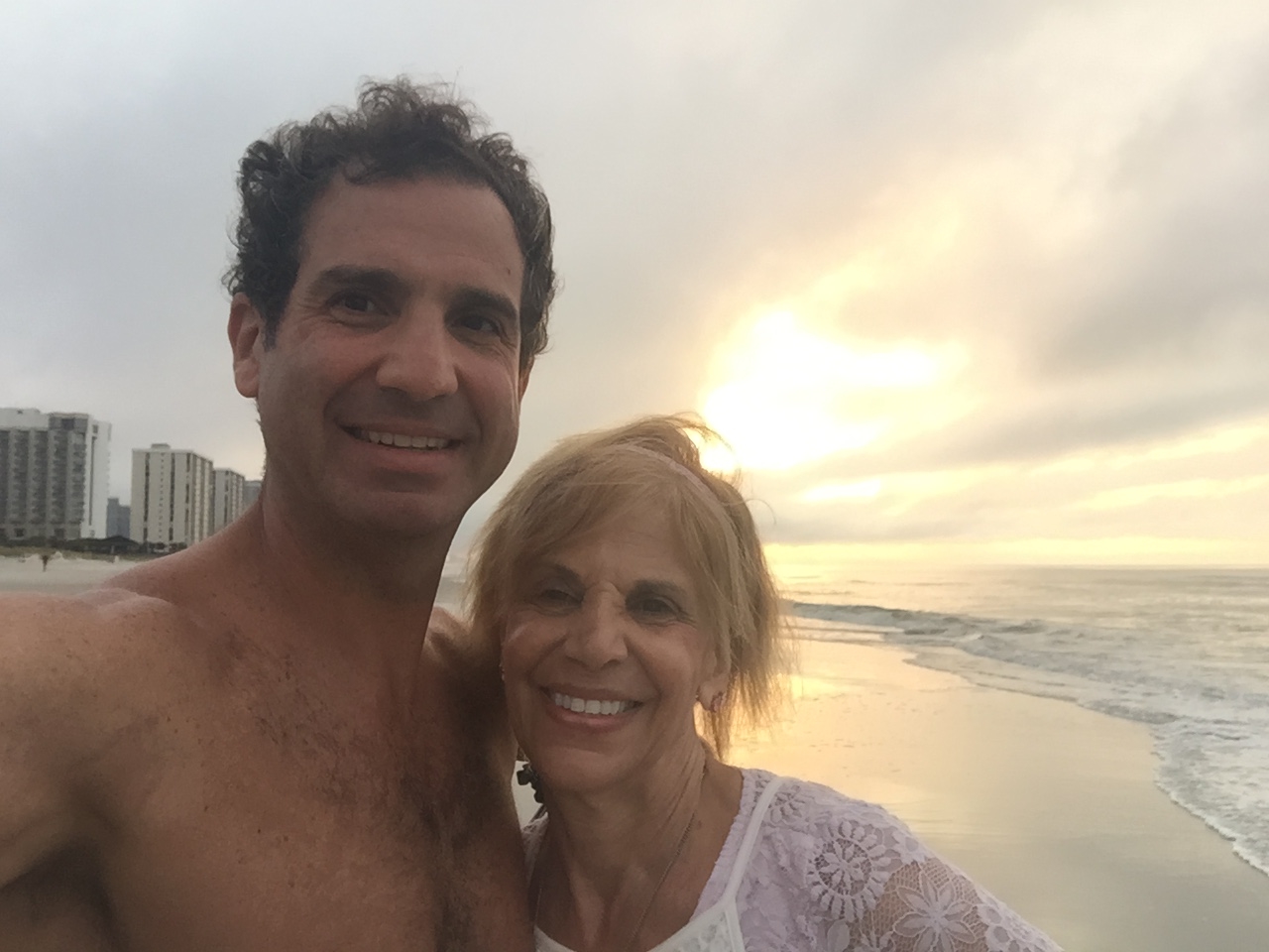 My mother and I post yoga 