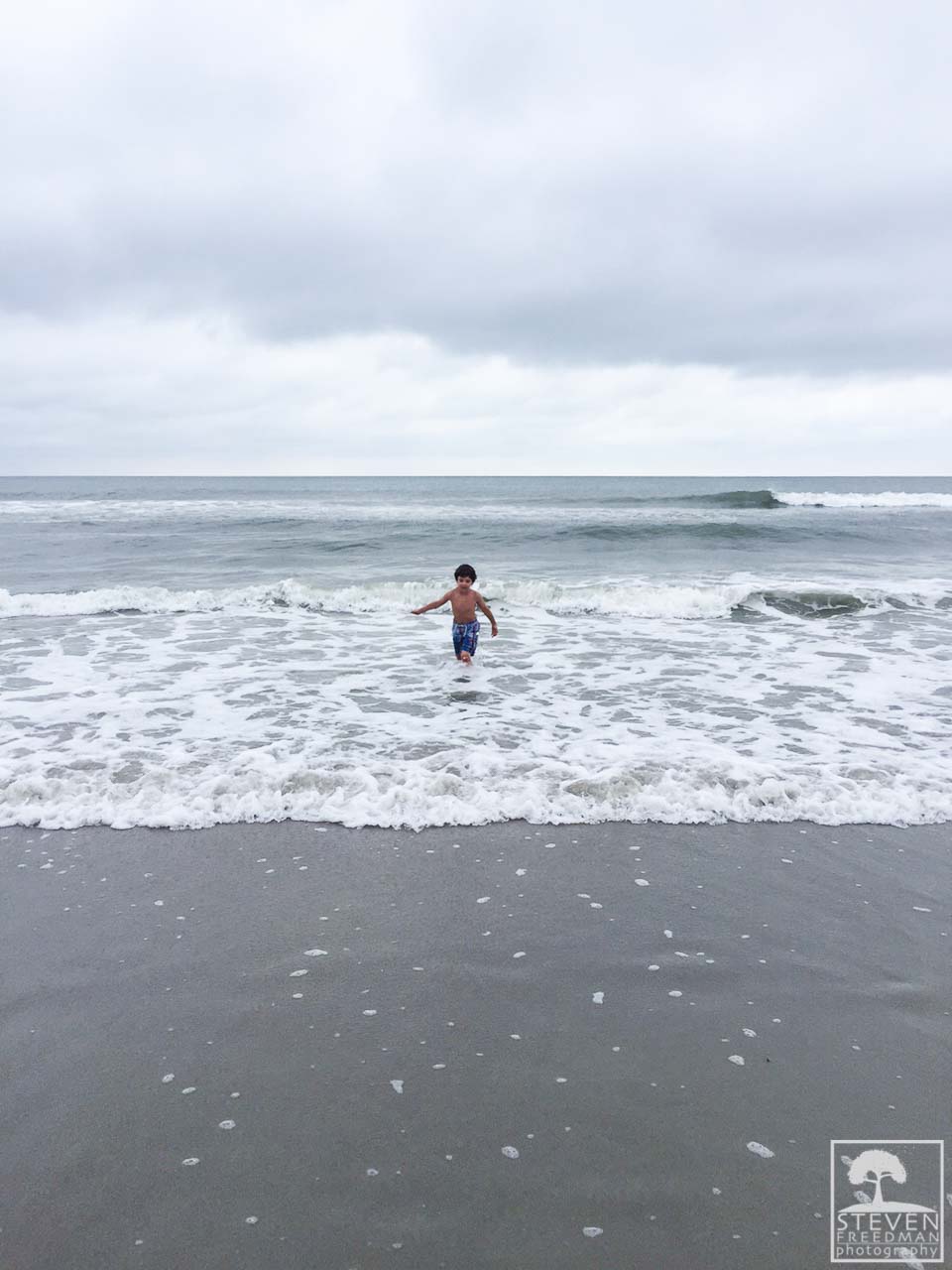 He's ready to take on the surf all by himself 