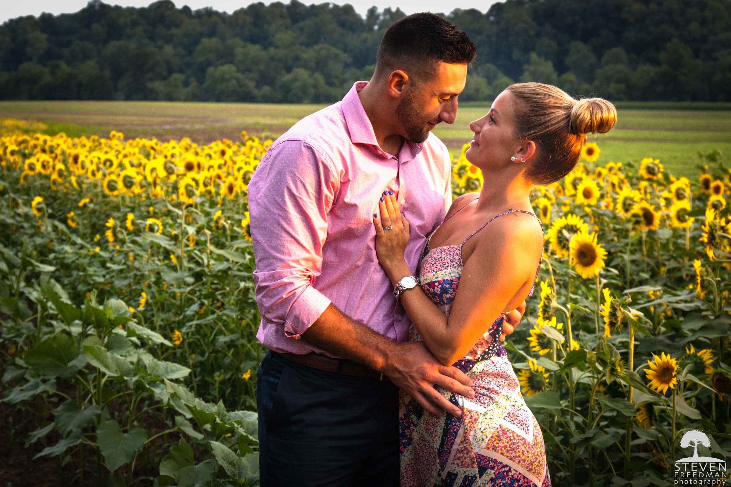 The clouds opened up and provided us with incredible warm light adding to Kasey and Anthony's glow.