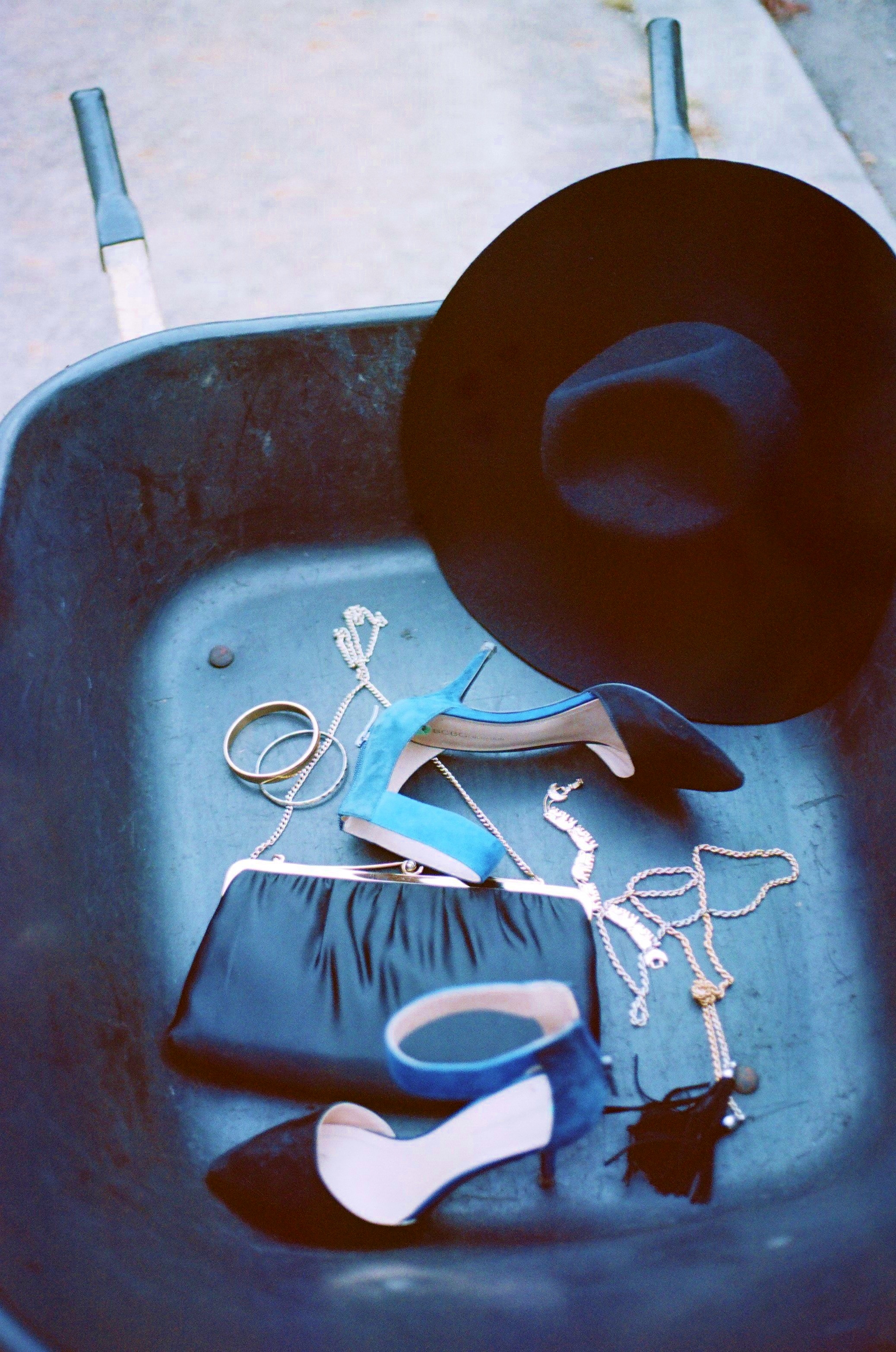  Photos taken at Scuffletown Park off Strawberry Street.&nbsp;  Photos taken on a Canon AE-1,&nbsp;Film: Portra 160  Wearing:  Dress //  Moulinette Soeurs  //  Clementine    Tassel Necklace //  Clementine     Blue/Black BCBG shoes // TJMaxx    Black 