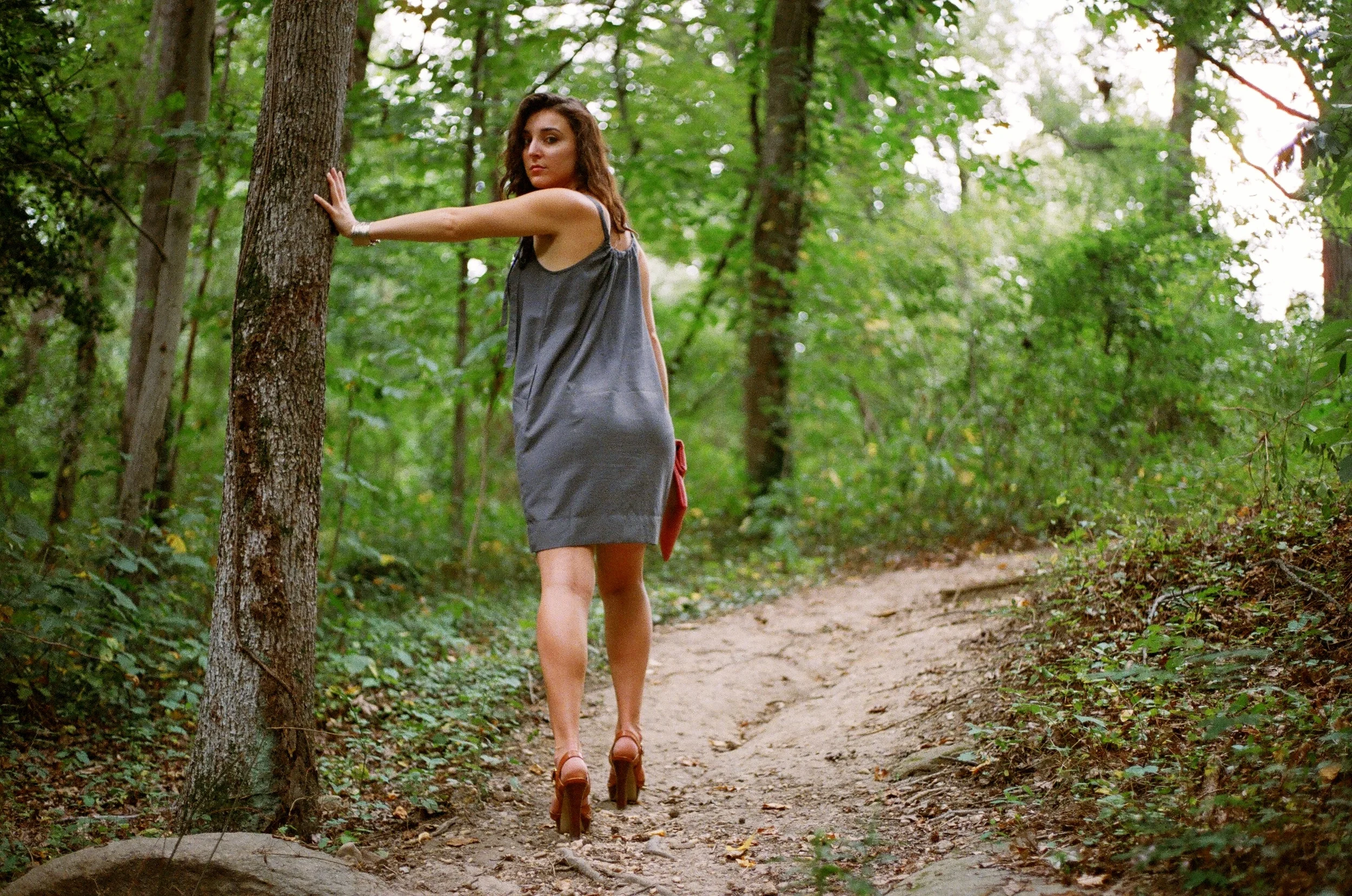  Photos taken at Bryan Park using a Canon AE-1, Portra 800 film.   Wearing:   Dress ll Old Navy, found at Ashby ll I lived in it this summer and may let it creep into my fall  Cover up ll Gap  Shoes ll Guess ll Similar  Here   Clutch ll  Clementine &