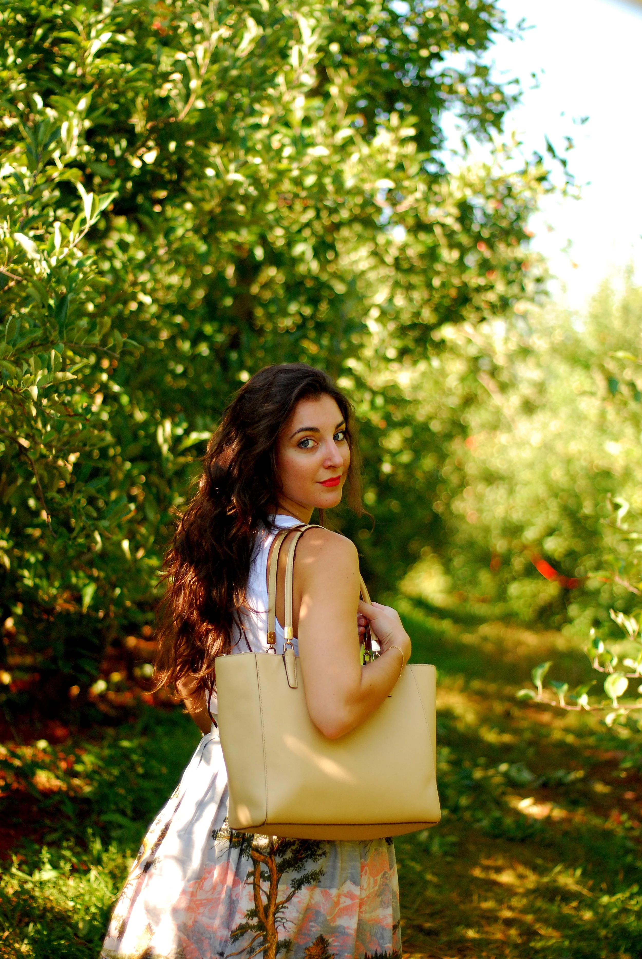  Photos taken at  Jefferson Vineyards ,  Blenheim Vineyards , and  Carter Mountain Orchard . &nbsp;  Cameras used:  Nikon D80&nbsp;  Cannon AE-1, Portra 160  Wearing:  Circle Skirt ll Ashby of Carytown  Crop top ll  H&amp;M   Ball Necklace ll Clement