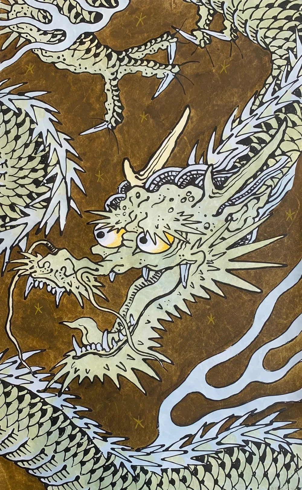 Ancient Japanese Art Dragon