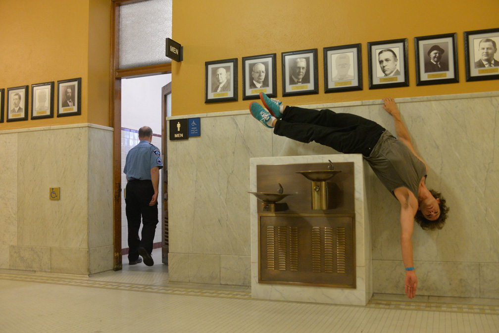 Otto Ramstad performing closer (solo) at Minneapolis City Hall, 2015. Credit Sean Smuda.