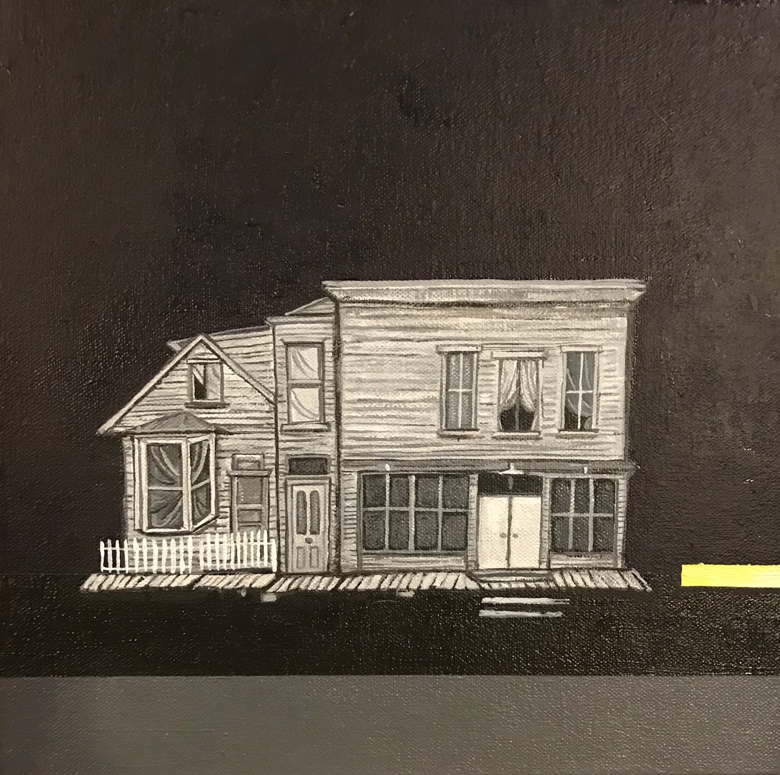 Little painting of a ghost town up in Chaffee County. The place where I caught my first fish.