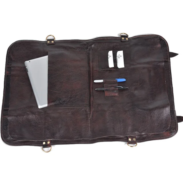 boldric chef pack knife bag roll knives tool canvas cotton waterproof leather chefs