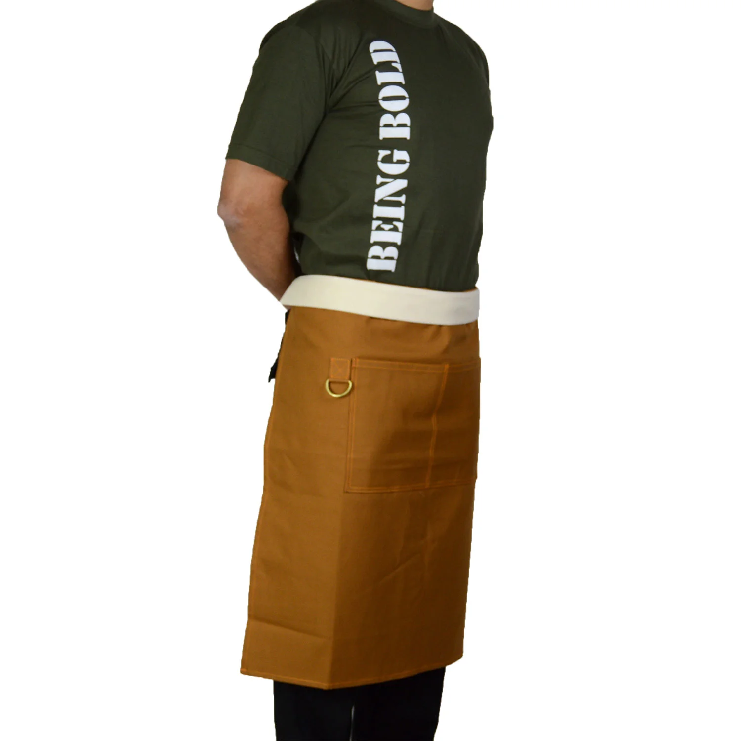 boldric apron bib bistro european mini professional chef chefs kitchen culinary heavy duty canvas cotton