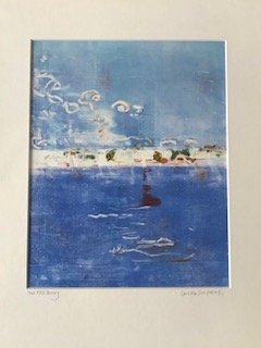 The Red Buoy (monoprint)