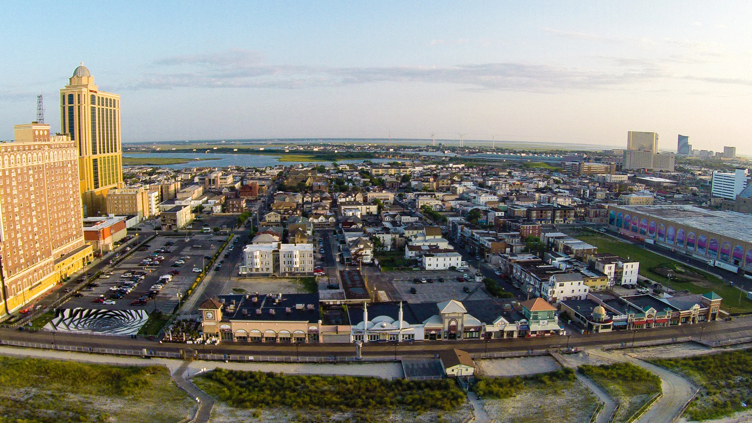 Atlantic City during sunrise