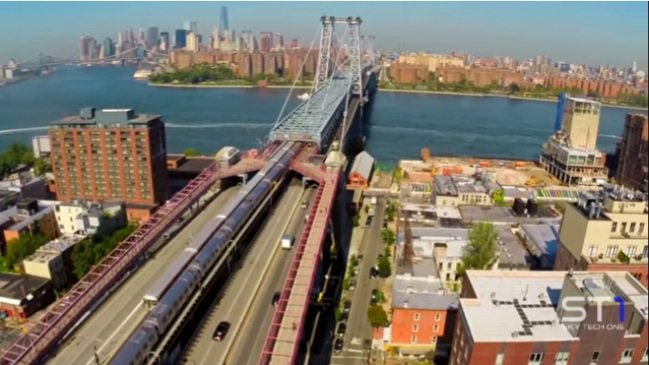 Drone Video of the Five Boroughs in New York 
