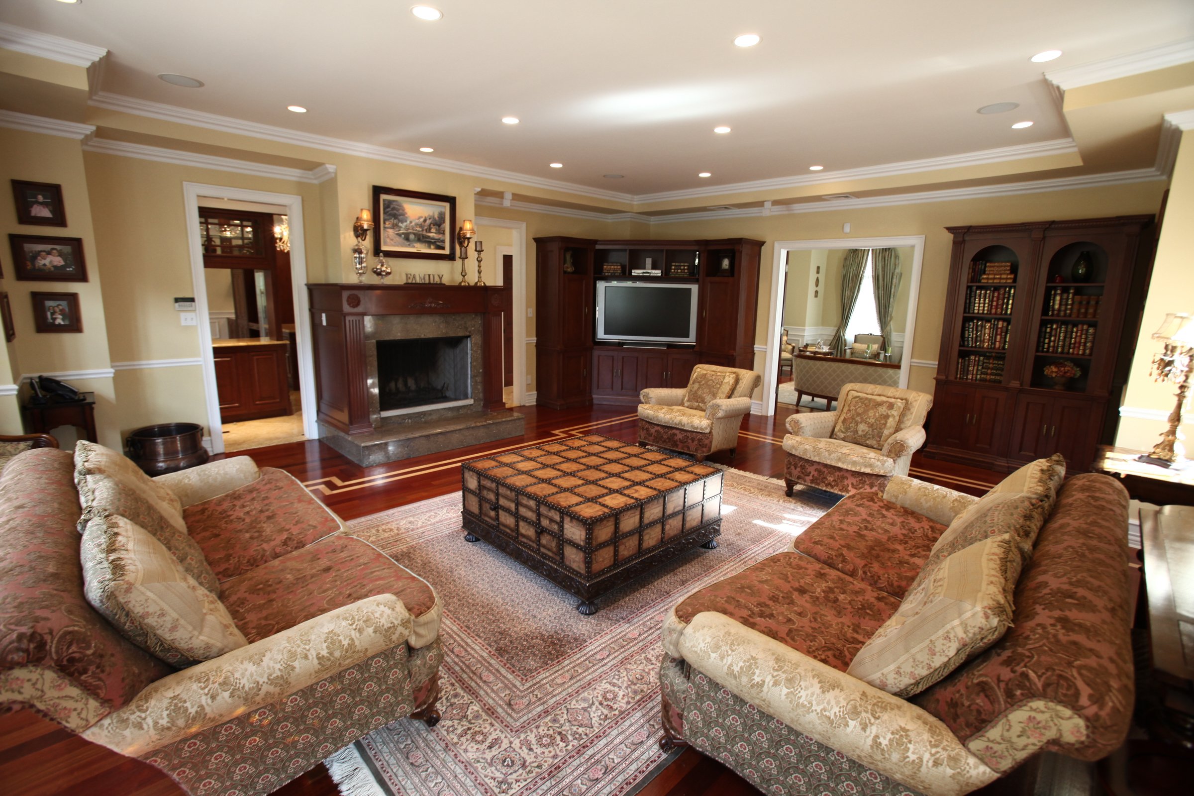  This home at 5 Center Drive in Malba Queens was built from the ground up in 2002. The family room. 