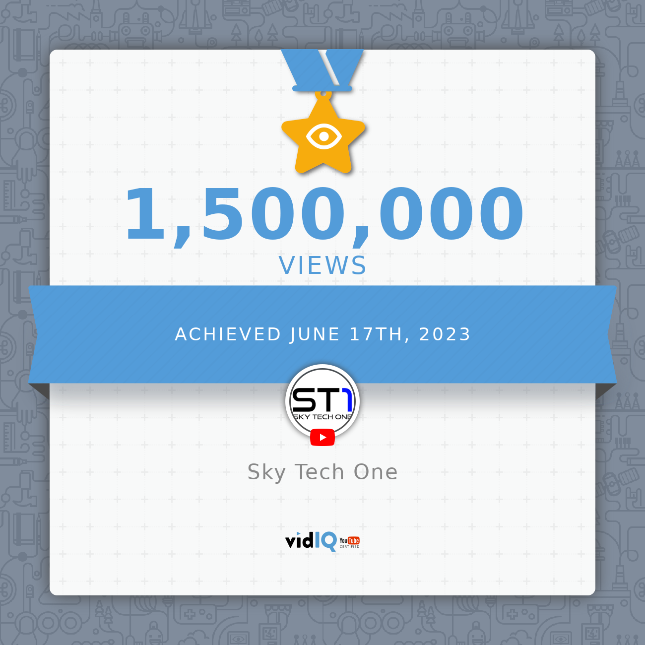 We've reached 1,500,000 views on our Youtube channel 