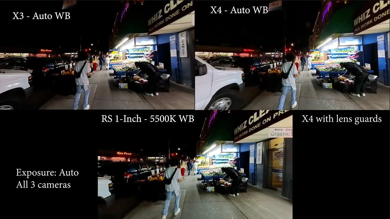 Insta360 X3 vs X4 vs RS 1-Inch Sunset and Low Light Shootout! Which Camera Has the Least Noise?