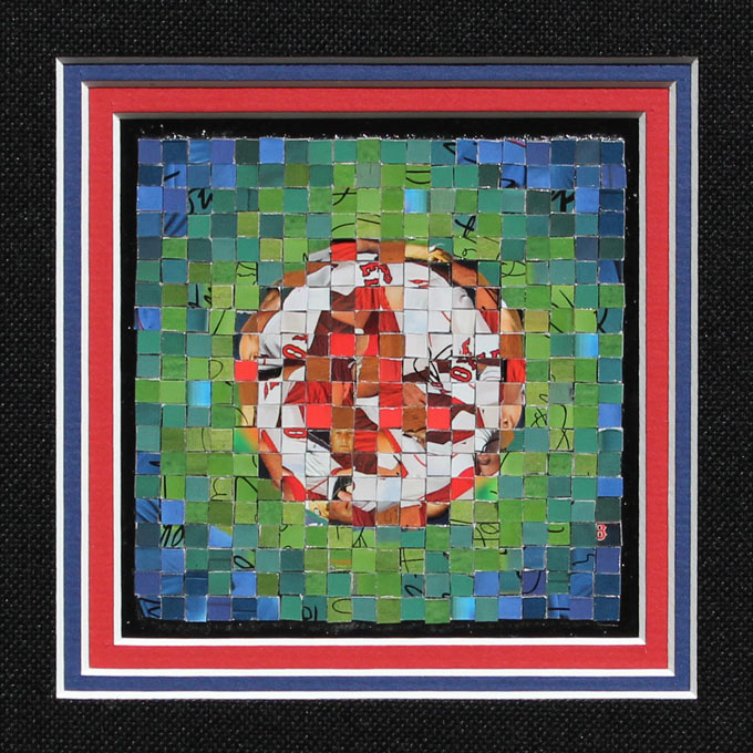 Boston Red Sox Logo - 2007 Topps Series 1 - (� The Topps Company, Inc.) - 2012 - 4" x 4", .5 cm tiles