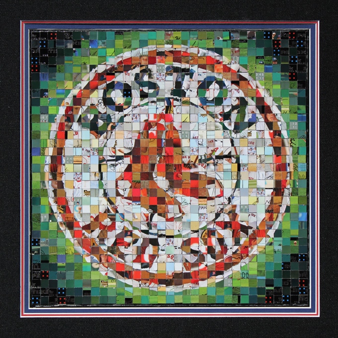 Boston Red Sox - 2007 Topps Series 1 - (� The Topps Company, Inc.) - 2010 - 13"x13", 1 cm tiles