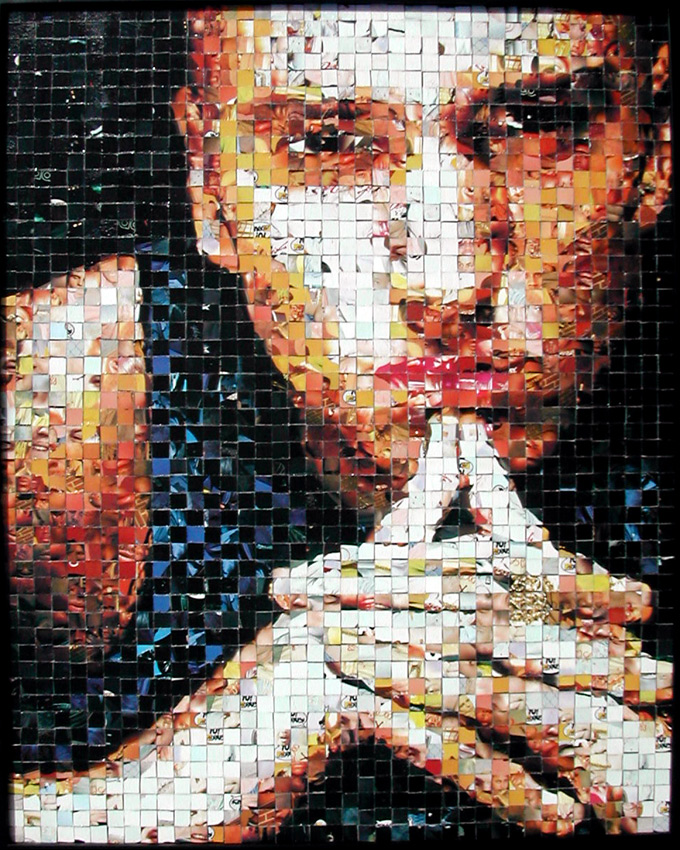 Eminem - Yo! MTV Raps collectible cards (ProSet MusiCards TM) - 2002 - 16"x20", 1 cm tiles