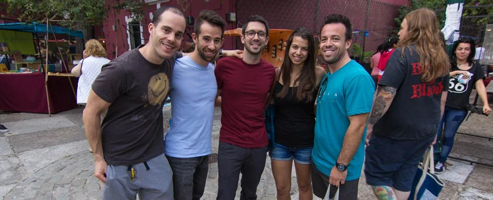 Some Remote Year friends, Mihai, Jonathan, Adam, Samantha, and Eric.