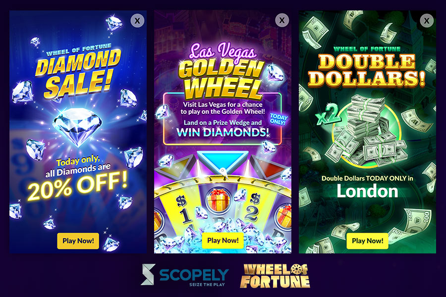 Scopely - Wheel of Fortune: Free Play - UI / UX, Graphic Designer (Scopely, Inc.) - 2015